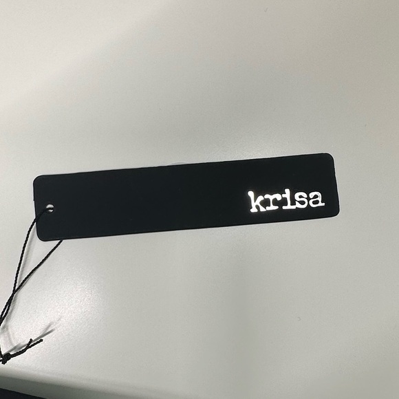 NWT | Krisa | Palazzo Slit Front Pants | Black | Medium - Picture 8 of 14